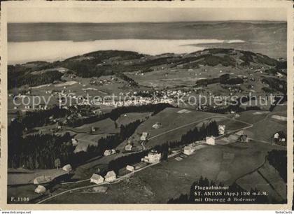 St Anton Oberegg Fliegeraufnahme mit Oberegg und Bodensee