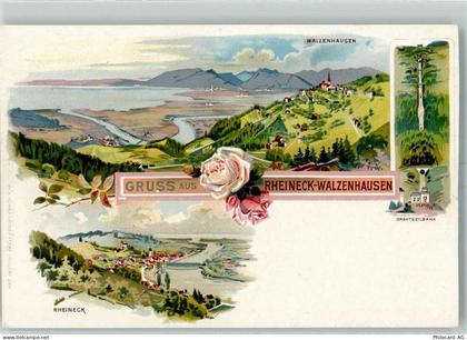 9428 Walzenhausen Lithographie Walzenhausen Rheineck Drahtseilbahn Rose... - 13426223