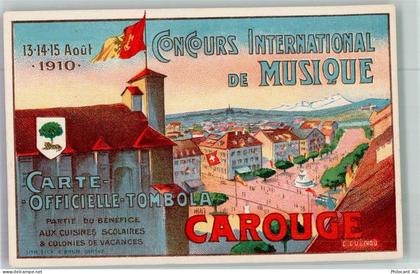 1227 Carouge GE La Praille Lithographie Concours Internsational de Musiq... - 13673438