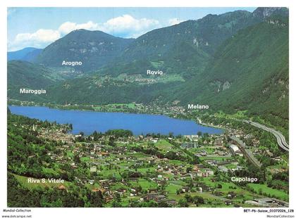 BETP6-0540-SUISSE - Riva san vitale - MAROGIA - In fondo melano - In alto rovio - Arogno