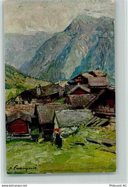 Bosco/Gurin Sign.F. Franzoni Pro Juventute Schweiz Künstlerkarte - 13114558