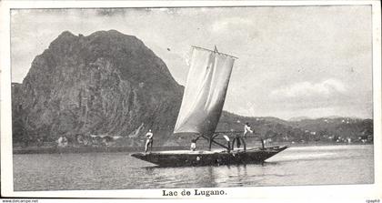 CPA Lac De Lugano Bateau