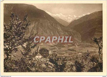 CPM Sierre au coeur du Valais Sierre vu de Venthone et Val d'Anniviers