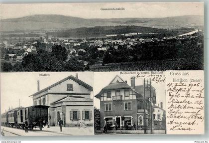 Dietikon Bahnhof Eisenbahn Gasthaus zum neuen Bahnhof Bahnhof Schweiz 19... - 13673124