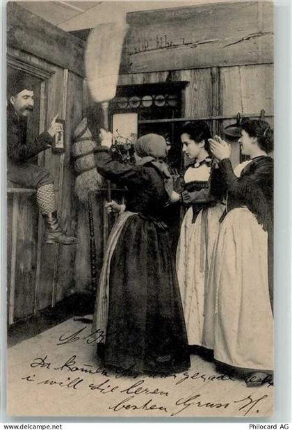 Frauen Mann Spindel Tracht Schweiz - 39497496
