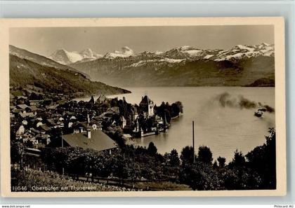 Oberhofen am Thunersee Thunersee Dampfschiff Binnenschiff - 12114455