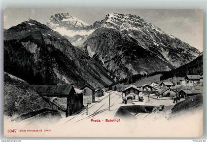 Preda Bahnhof Bahnhof Schweiz Winter - 13596413