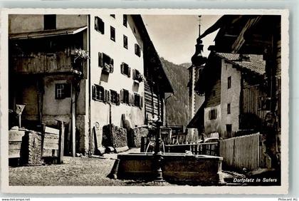 Sufers Dorfplatz Brunnen Gaberell - 10217252