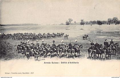 Suisse - Armée Suisse - Défilé d'artillerie - Ed. Timothée Jacot 537