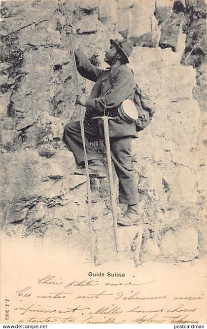 Suisse - Guide de haute montagne suisse - Bergführer - Ed. Jullien J.J. 3095