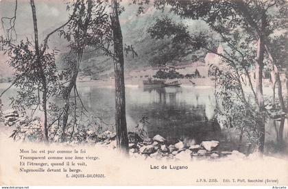 SUISSE LUGANO LAC DE LUGANO