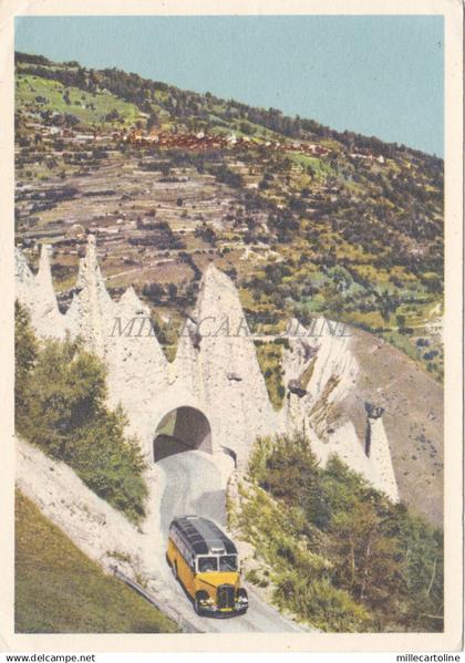 SWITZERLAND - Swiss Alpine Postal Bus - Pyramides d'Eusegne