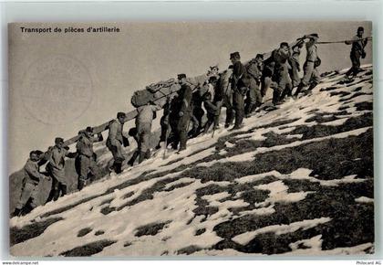 Transport von Artilleriegeschützen Militär Schweiz - 38227491