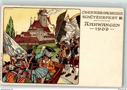 4912 Aarwangen Gebrauchsspuren Oberaargauisches Schützenfest 1909 sign M... - 13633823