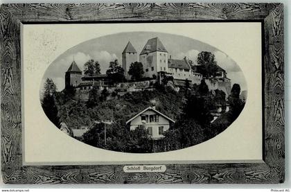3400 Burgdorf Berthoud 1912 Prägedruck Schloss Burgdorf Passepartout Sch... - 13159895