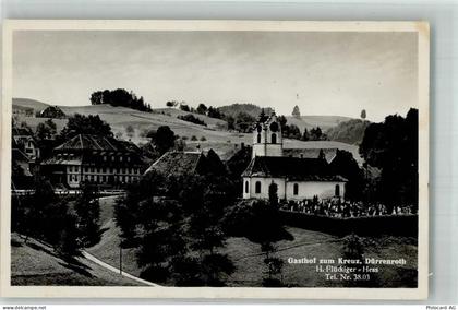 3465 Dürrenroth 1936 Foto AK Feldpost Dragoner Schw. 12 Gasthaus zum Kre... - 10742349