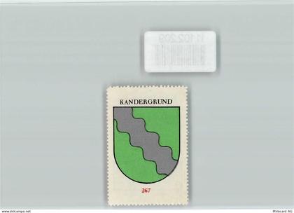 3716 Kandergrund Bunderbach - Vignette Wappen Kaffee Hag ca 1920-1940 - 11102209