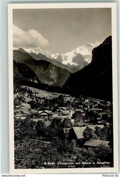 3814 Gsteigwiler Gebrauchsspuren Mönch und Jungfrau - 10302902