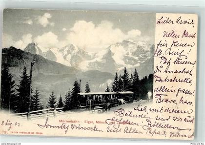 3825 Mürren 1902 - Mürrenbahn Eiger Mönch Jungfrau - 10609167