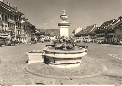 Aarberg Marktplatz Brunnen