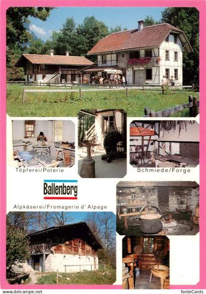 Ballenberg Brienzwiler BE Schweizer Freilichtmuseum Toepferei Schmiede Alpkaeser