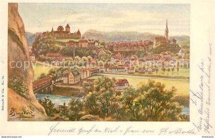 Burgdorf BE Panorama mit Schloss Burgdorf