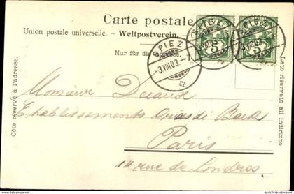 CPA Aeschi bei Spiez Kanton Bern, Niesen