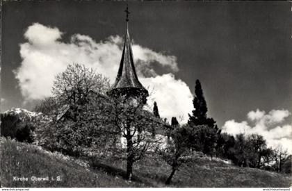 CPA Oberwil im Simmental Kanton Bern, Kirche