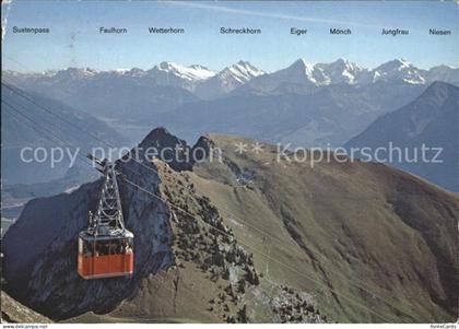 Erlenbach Simmental Luftseilbahn Erlenbach Stockhorn Ausblick auf Thunersee Bern