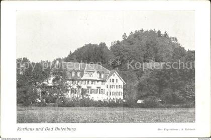 Gutenburg Aarwangen Kurhaus und Bad Gutenburg