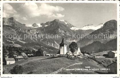Lauenen Kirchenpartie mit Wildhorn