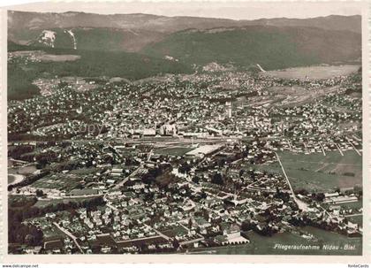 Nidau Bielersee Lac de Bienne BE Fliegeraufnahme