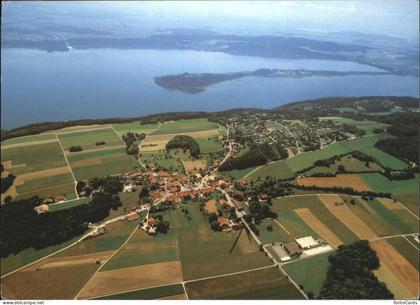 Preles Fliegeraufnahme Lac de Bienne St- Petersinsel Bielersee