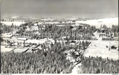 Saint-Imier Sport Hotel Mont Soleil Winterpanorama Fliegeraufnahme