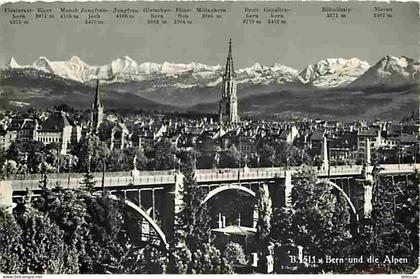 Suisse - Berne - Berne et les Alpes - Ecrite en 1959 - CPM - Voir Scans Recto-Verso