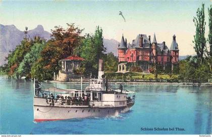 THUN Thoune BE Schloss Schadau Ausflugsschiff