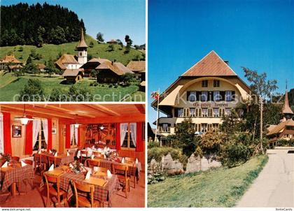 Trub Gasthof Loewen Gastraum Kirche