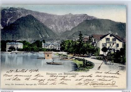 3806 Bönigen b. Interlaken 1904 Lithographie Brienzersee - 51547936