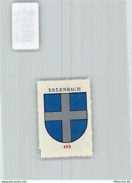 3762 Erlenbach im Simmental - Vignette Wappen Kaffee Hag ca 1920-1940 - 10408368