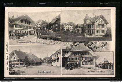AK Grosshöchstetten, Restaurant zur Sonne, Gasthof zum Löwen