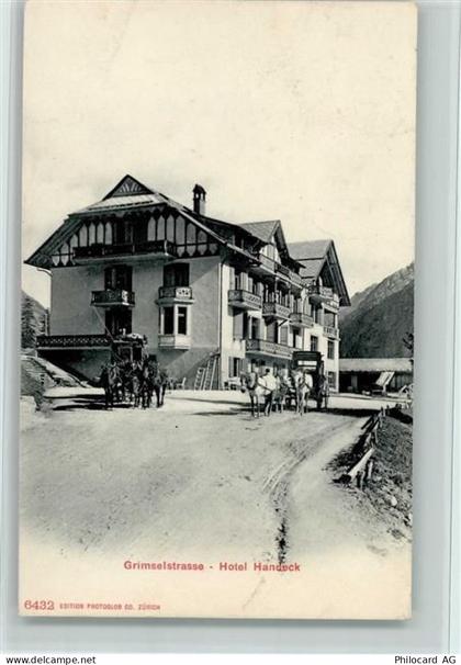 3864 Guttannen 1906 - Grimselstrasse - Hotel Handeck , Kutsche , gute Er... - 13078616