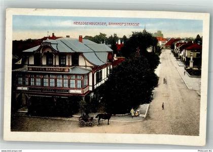 3360 Herzogenbuchsee 1913 Foto AK Hotel Bahnhof Bahnhofstrasse - 13666510