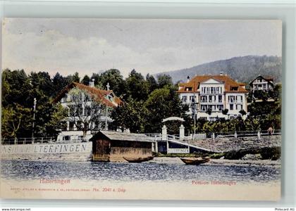 3652 Hilterfingen Gebrauchsspuren 1913 Pension Hilterfingen - 13119756
