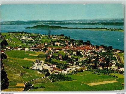 2520 La Neuveville - au Lac de Bienne avec l ile de St Pierre Flugaufnah... - 10390806