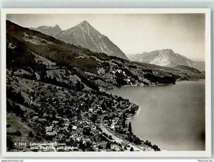 3706 Leissigen - Fliegeraufnahme Leissigen mit Niesen Thunersee - 13137603