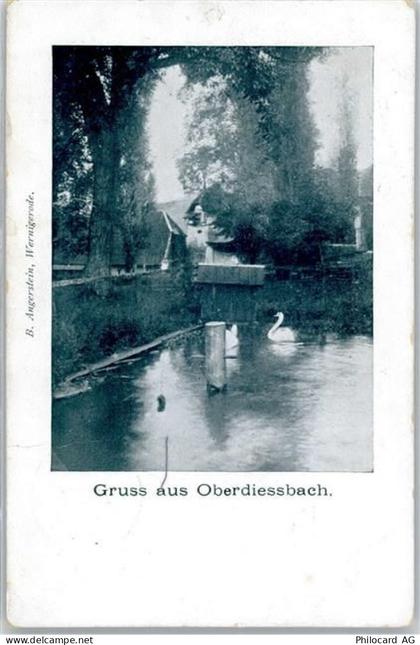 3672 Oberdiessbach 1907 Lithographie Gruß aus Oberdiessbach - 51583843