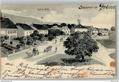 2515 Prêles 1907 Künstlerkarte Postkutsche Oldtimer Fahrrad - 13650890