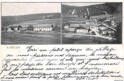 CPA  Suisse, SAULES ( Jura bernois), 1908
