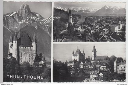 (53673) Foto AK Thun, Thoune, Mehrbildkarte, nach 1945