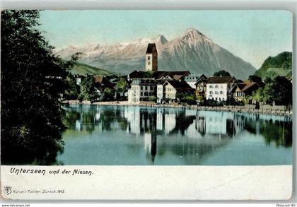 3800 Unterseen 1905 - Kirche Niesen - 10497986